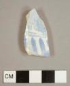 Blue transfer-printed ironstone sherd