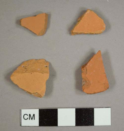 Refined, unglazed red earthenware sherds