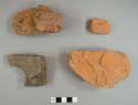 Brick fragments, some handmade; 10 percent sample from Level 1