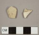 Kaolin/White ball clay pipe bowl fragments