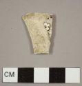 Brown transfer-printed pearlware plate rim sherd