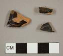 Black lead-glazed red earthenware sherds