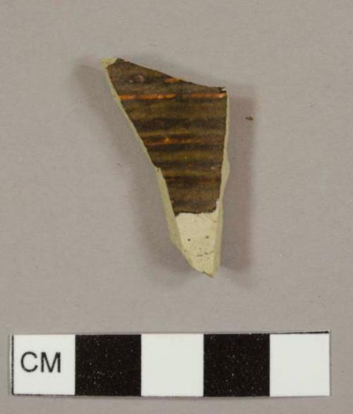 Albany slip stoneware sherd