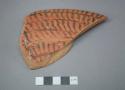 Painted potsherd