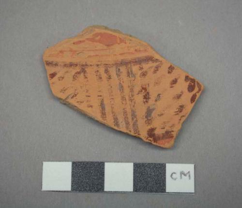 Painted potsherd