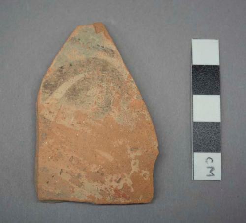 Painted potsherd