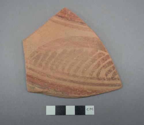 Painted potsherd