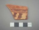 Painted potsherd