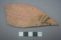 Painted potsherd