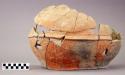 Partially restored pottery vessel - Subin red: Bocul variety