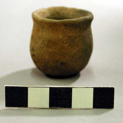 Very small pottery vessel