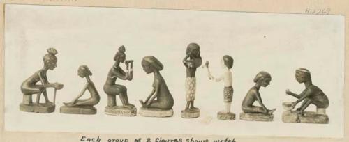 Figurines of witch doctors and patients