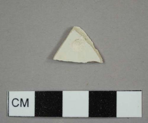 Refined white earthenware sherd, either pearlware or creamware