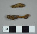 Unidentified metal fragments, possibly from nails