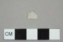 Burned, refined white earthenware sherd