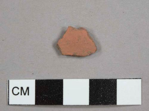 Unglazed red earthenware sherd