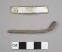 Metal fragments, including one possible nail fragment and hardware fitting