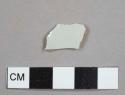 Blueish-white tin-glazed earthenware sherd