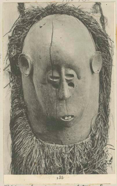 Sculptured wood mask