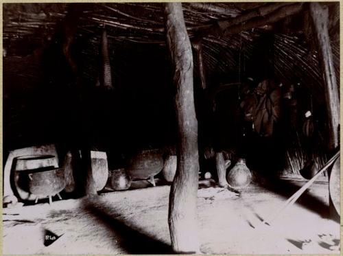 Interior of Zulu hut