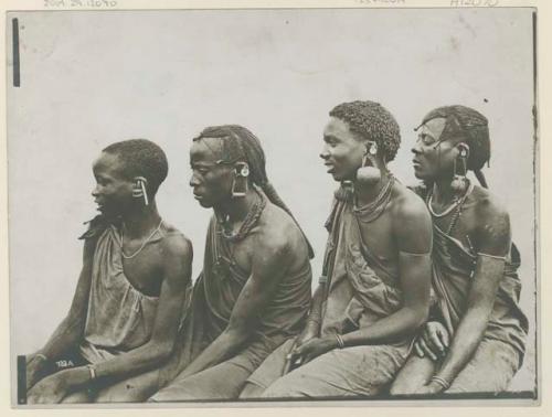 Group of four sitting