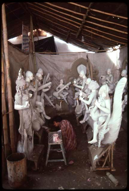 Saraswati idols - Benares, India
