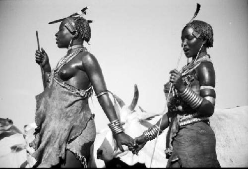 Hamar women holding hands - Ethiopia

