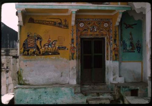 Painted wall - Pushkar, India

