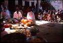 At Bose Foundation Saraswati Puja Adele and Caleb in crowd - Benares, India
