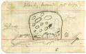 Edwin Curtiss excavation notes, sketch of  Stanley Mounds, Arkansas