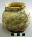 San Bernardo black on yellow pottery jar - small