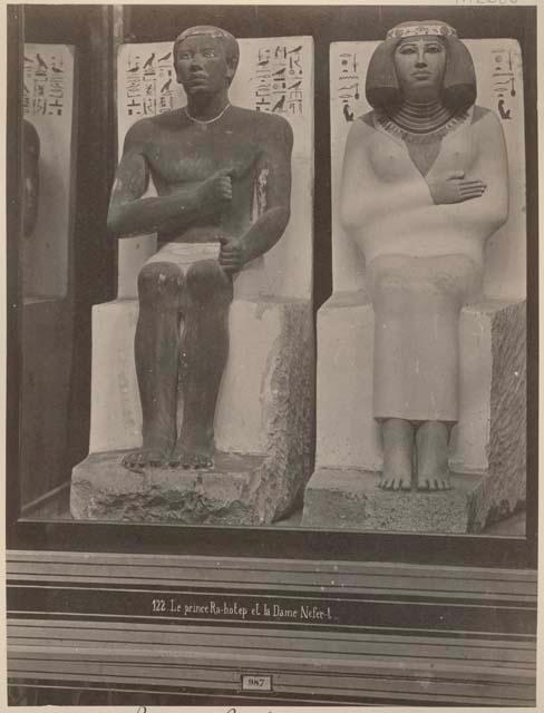 Statues of Prince Ra-hotep and Lady Nefter-t