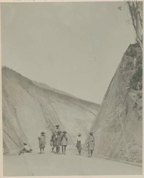 Group of people on a road