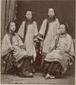 Portrait of four Chinese girls in ornate clothing
