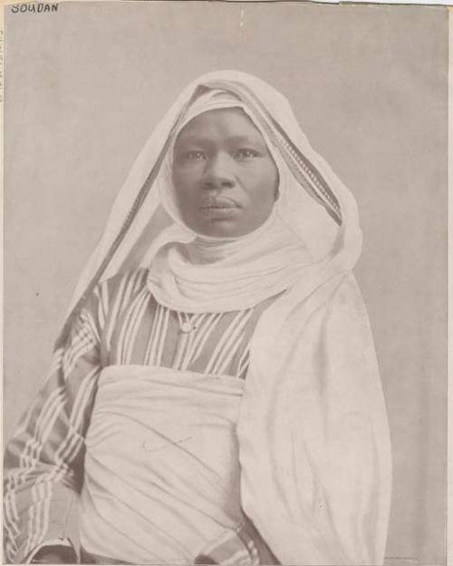 Studio portrait of Mahbouba um Zanuba