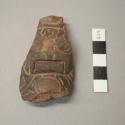 Pucara polychrome pottery trumpet fragment