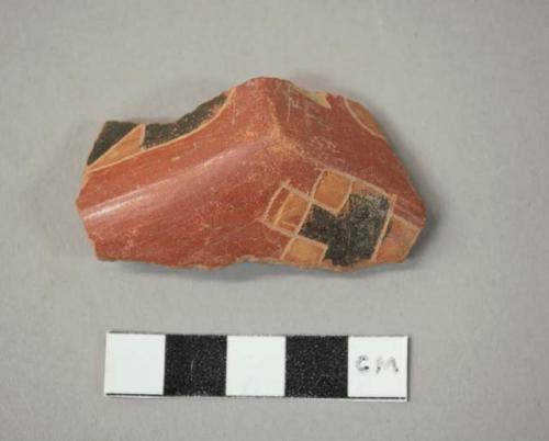 Pucara square vessel polychrome potsherd