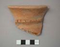 Pucara Mica plain ware potsherd