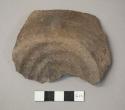 Pucara Mica plain basket base sherd