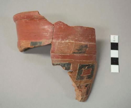 Pucara polychrome potsherd