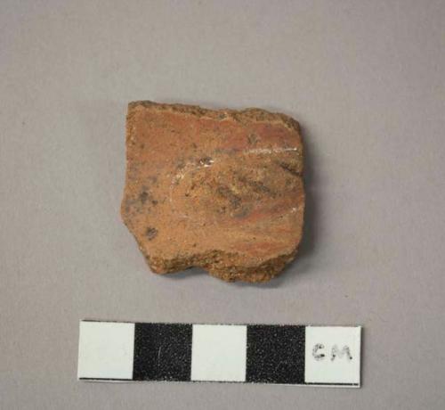 Pucara plain crudely incised potsherd