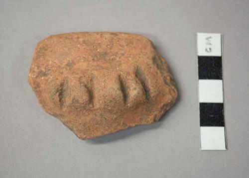 Pucara plain crudely incised potsherds