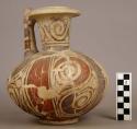 Polychrome pottery vessel