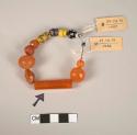 Carnelian hexagonal faced bead (bokan murut)