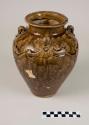Pottery dragon jar - used for putting up and storing various types +