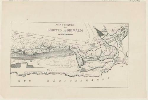 Plan of Grimaldi caves