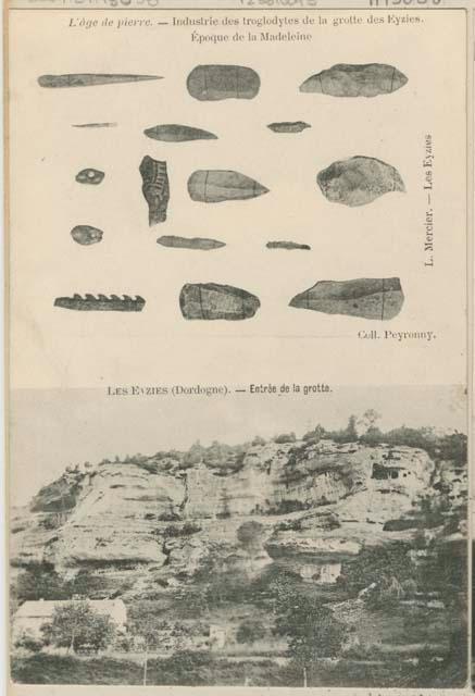 Tools and decorated objects from a cave