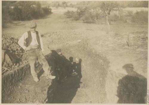 Excavation of site