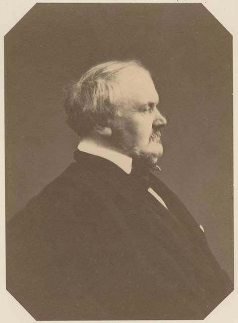 Studio portrait of a man, profile