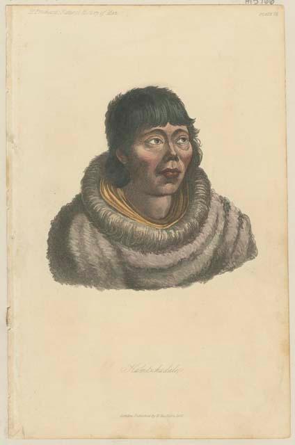 Portrait of a person wearing a fur garment